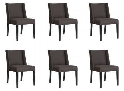 6x Stull Stull Polster Design Lounge Club Sëtz Lehn Garnitur Fauteuil Nei